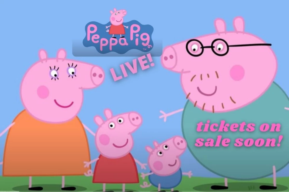 Peppa & Friends blowing bubbles wall stickerOfficial Peppa Pig range